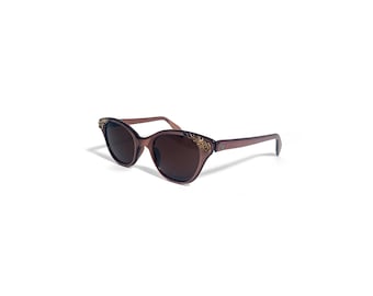 Gafas de sol Victory Optical estilo ojo de gato, estilo vintage de los años 50, con montura color rosa, talla 46-22.