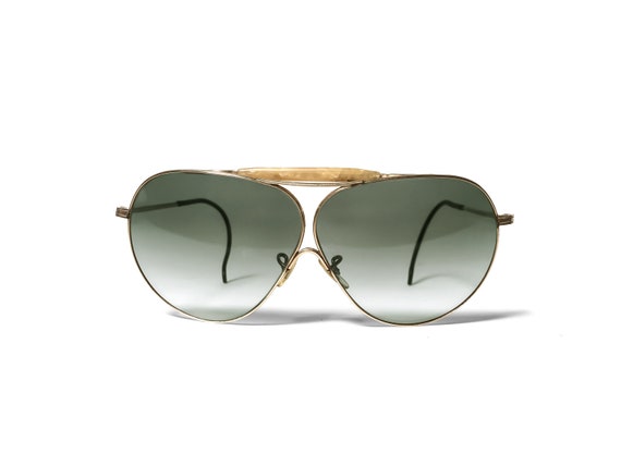 Vintage 1940s American Optical Aviator Sunglasses… - image 4