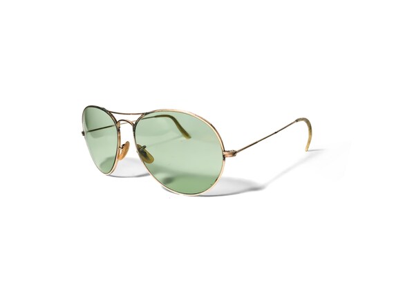 Antique 1930s Shuron S/C Aviator Sunglasses WW2 Mi