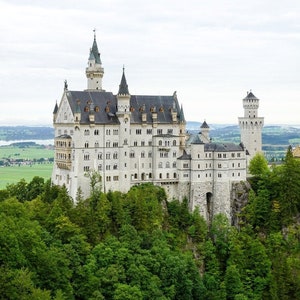 Neuschwanstein Castle Print- Germany Print, Germany Wall Art, Architecture Photography, Home Decor Wall Art, Digital Print, Digital Download