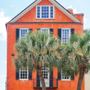 Charleston Tropical Facade Photo Print: Colorful South Carolina Wall Art (Digital Download)