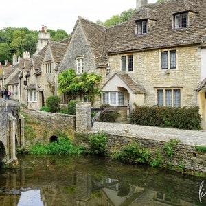Cotswolds Druck - Cotswolds Kunst, englische Landschaft, Schloss Combe Drucke, England Wandkunst, englischeDorf, Architektur-Fotografie