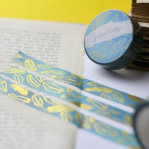 Washi Tape - Gouden Veren - Goudfolie