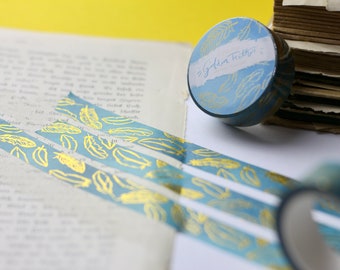 Washi Tape - Golden Feathers - Gold Foil