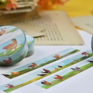 Washi Tape - Happy Chickens - Eigen illustraties