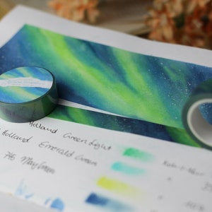 Washi Tape Aurora Borealis Polarlichter Eigene Illustrationen Bild 7