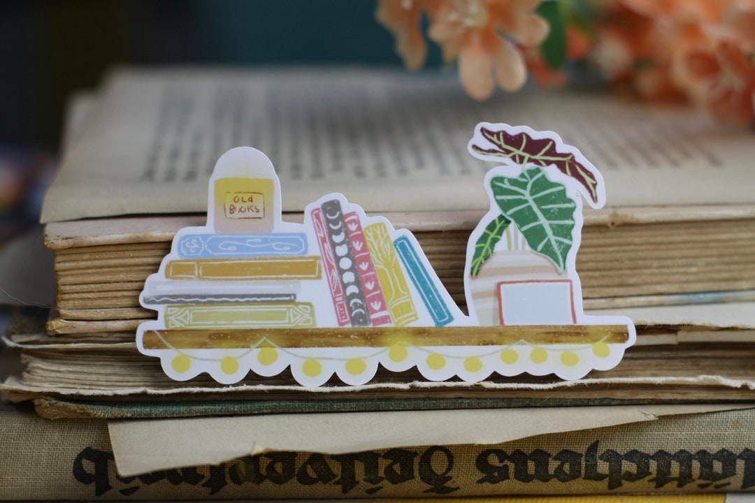 Vinyl Stickers Bookshelf Stickers for Bookworms Own Etsy