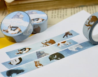 Washi Tape - Sleeping Cats - Own Illustrations