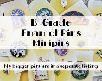 Enamel Pin - Mini Pins - B-Ware, B-Grade, Second - Seconds Sale - Brooches with small errors - Oopsie Bag