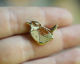 Emaille Pin - Minipin - Zaunkönig - Little Birdies Collection