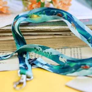Lanyard - Notte scandinava - Aurora boreale - Norvegia - Illustrazioni proprie