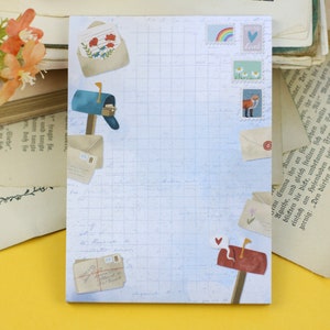 Notizblock - Happy Mail - Brieffreundschaft - A6 - 50 Seiten