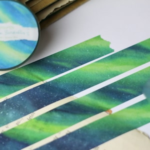 Washi Tape - Aurora Borealis - Noorderlicht - Eigen illustraties