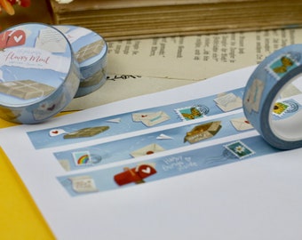 Washi Tape - Happy Mail - Own illustrations