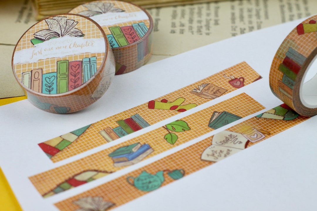 MT ex Book Washi Tape, Bookish Gift for Reader, Books Planner Tape, Books  Stickers