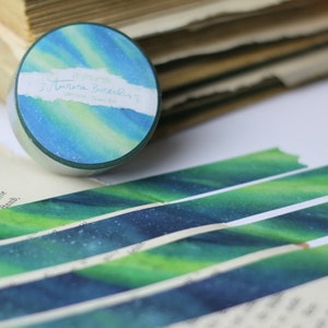 Washi Tape Aurora Borealis Polarlichter Eigene Illustrationen Bild 5