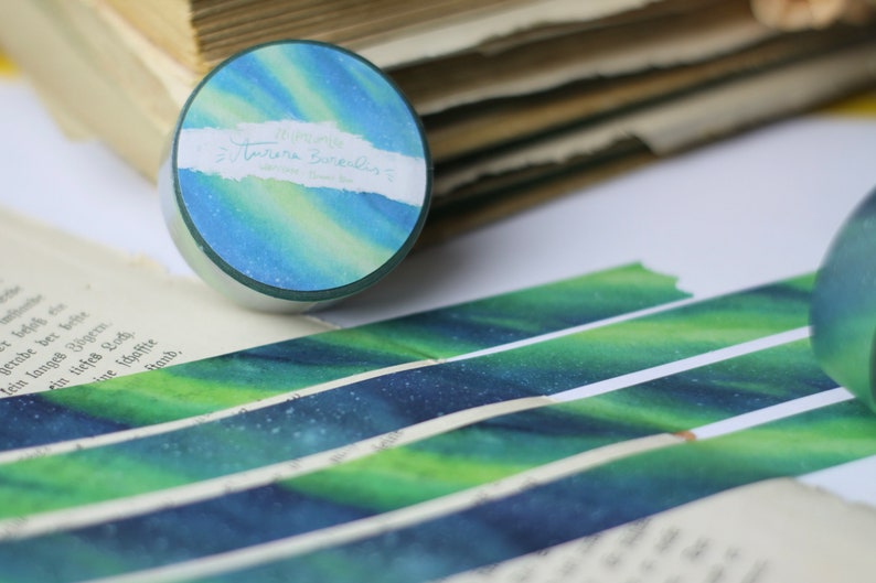 Washi Tape Aurora Borealis Polarlichter Eigene Illustrationen Bild 5