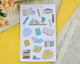 Stickerbogen - I'd rather be reading - Bücher - Bullet Journal