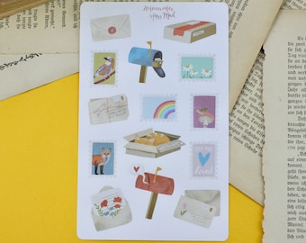 Sticker sheet - Happy Mail - Write letters - Bullet Journal