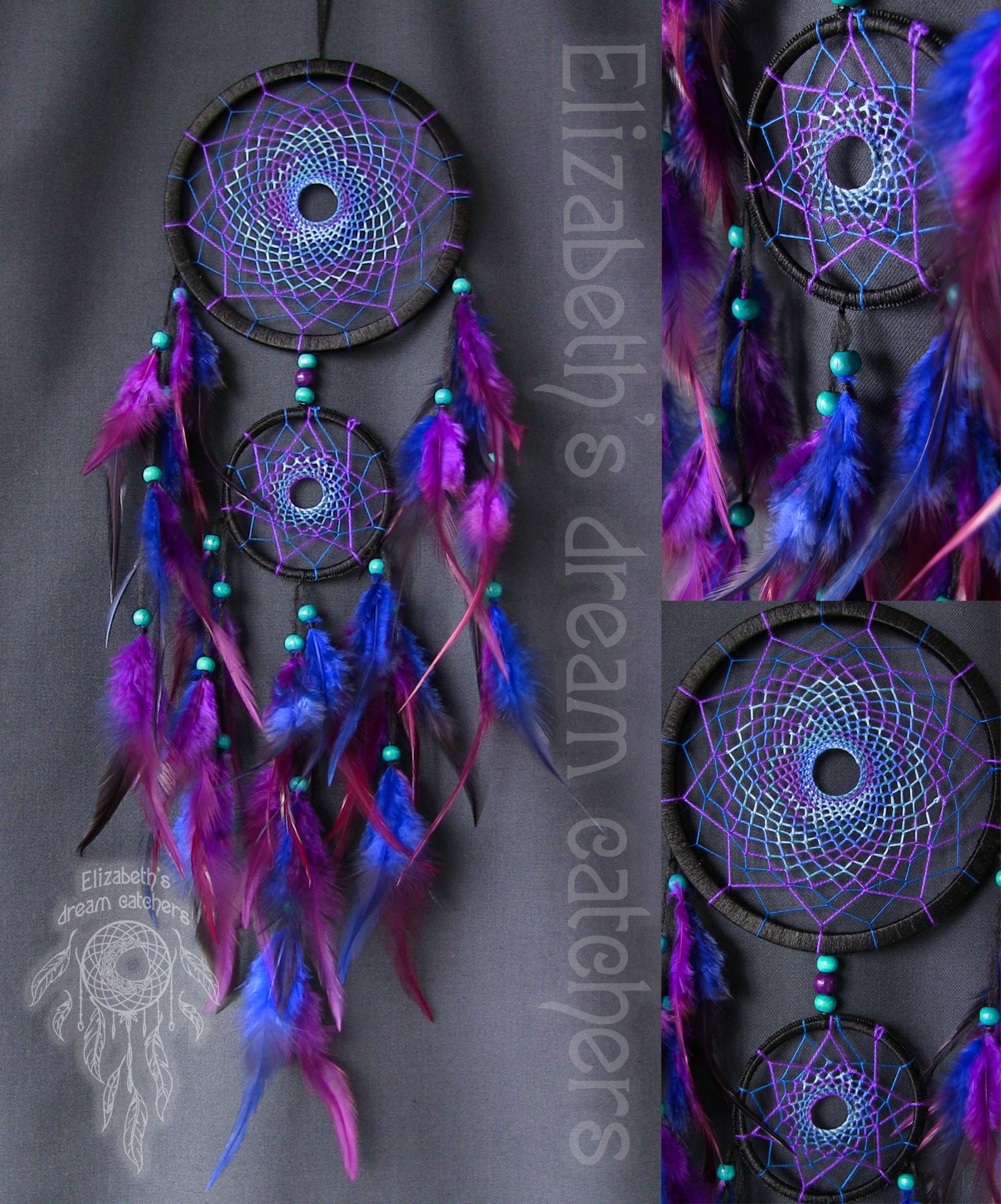 Dream catcher dreamcatcher blue dreamcatcher purple Etsy