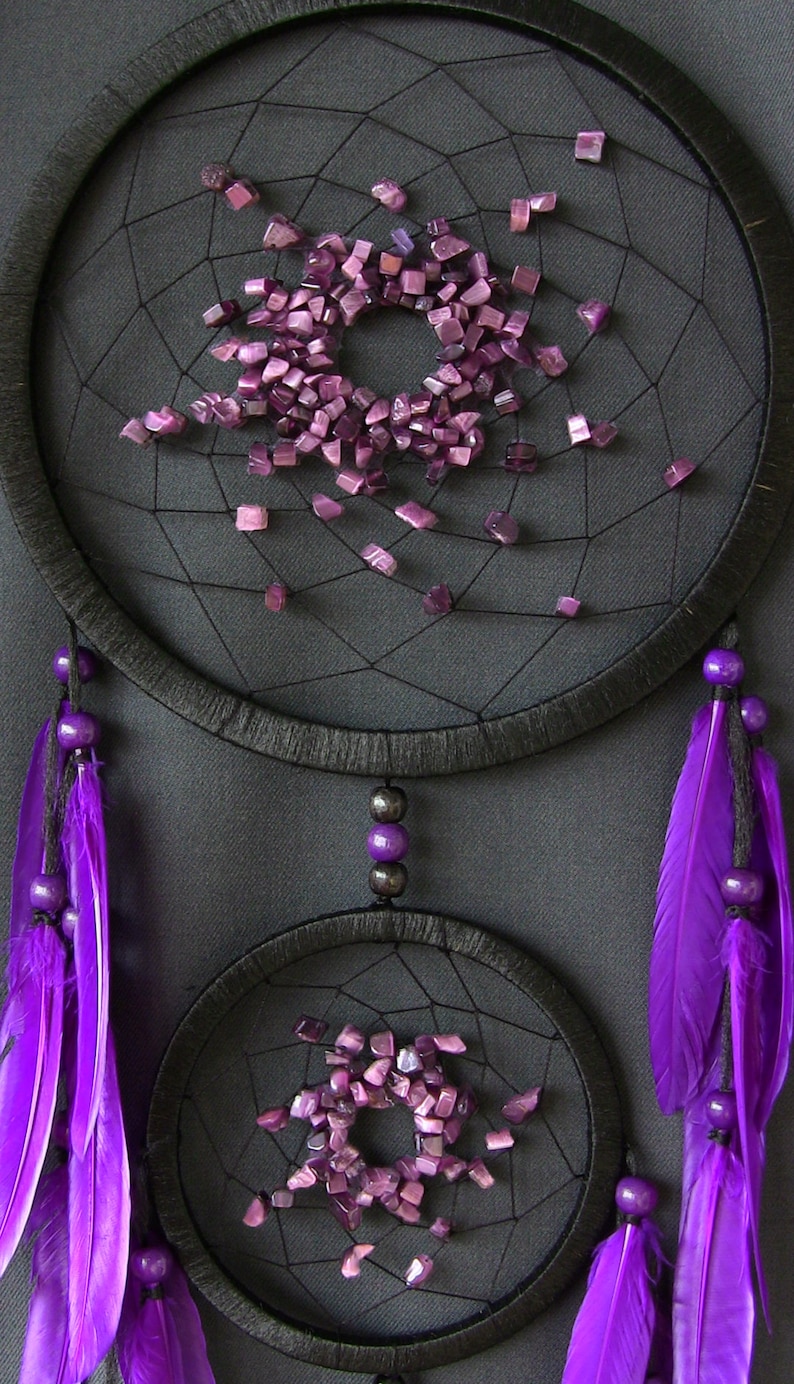 Purple Dreamcatcher Dream Catcher Wall Hangings Dreamcatcher Etsy