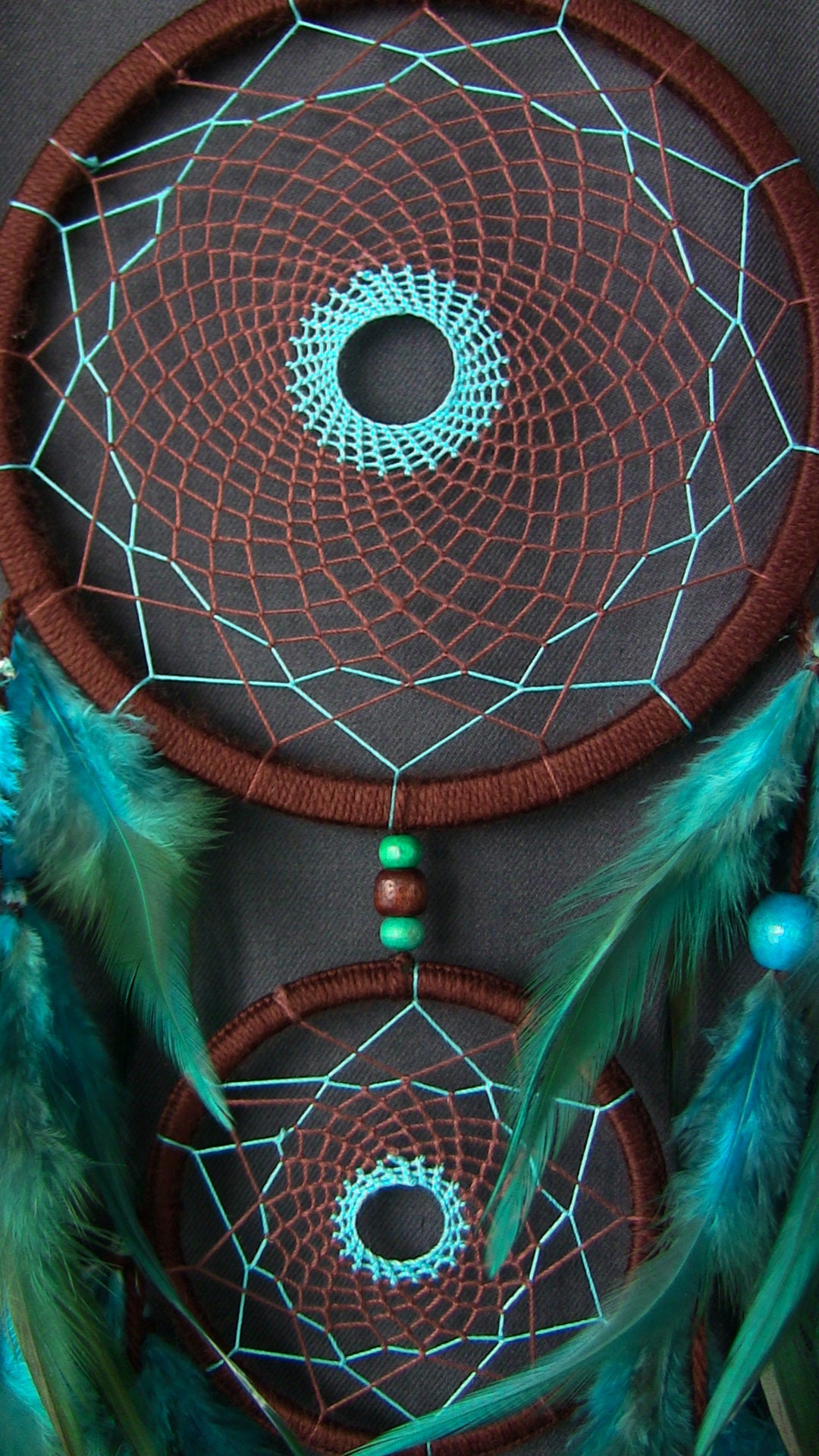 Risparmia alla grande su Dream Catcher Wall Sospeso Acchiappasogni Blu Da Appendere Alla Parete Con Piume Ornamento Decorativo Boho Fatto A Mano in