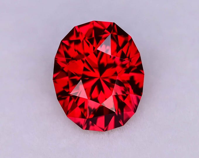 2.71ct LAB Blood Red Ruby - Pulled Czochralski - Precision Cut With ...