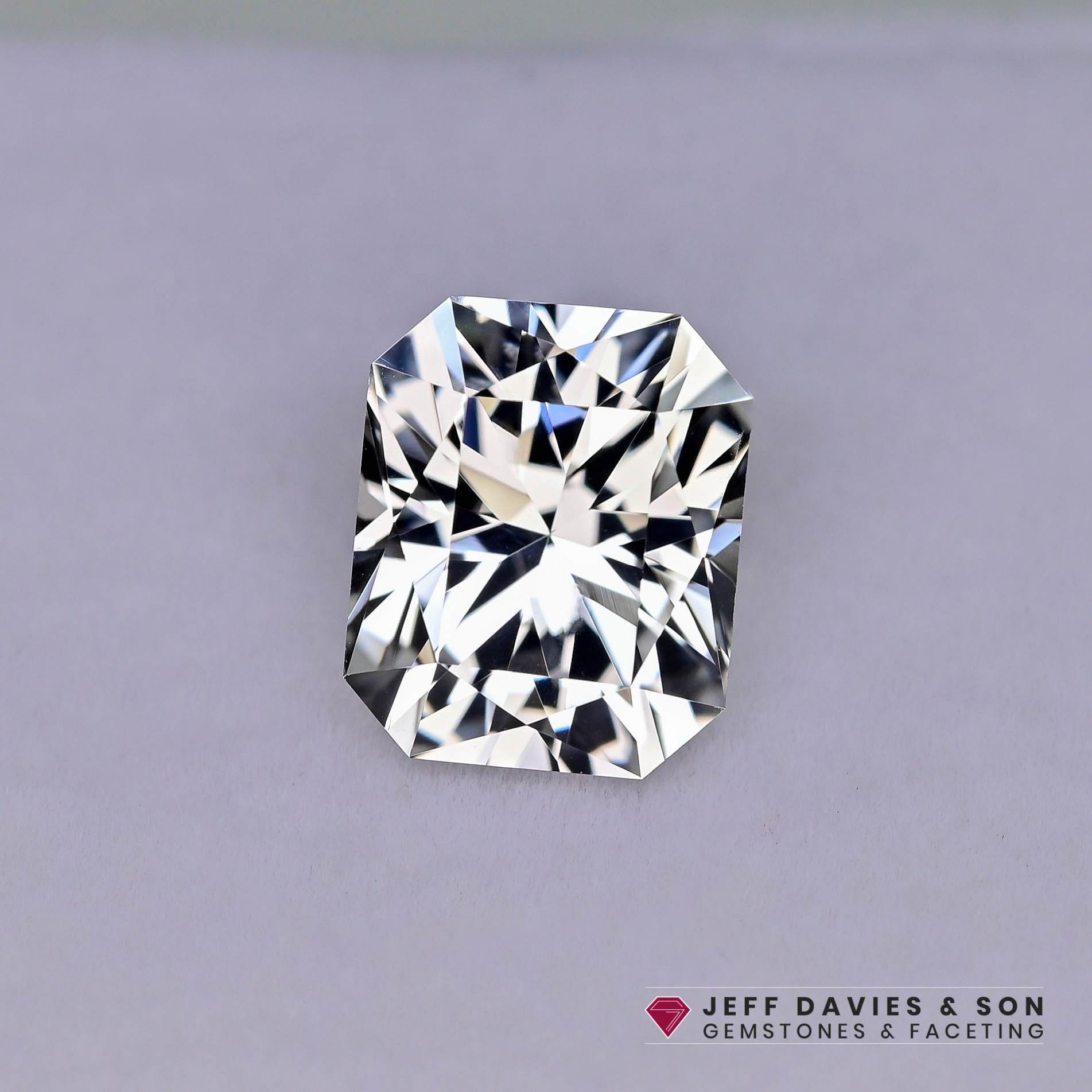 7.01ct LAB White Sapphire - Bagdasarov HDSM - Precision Cut