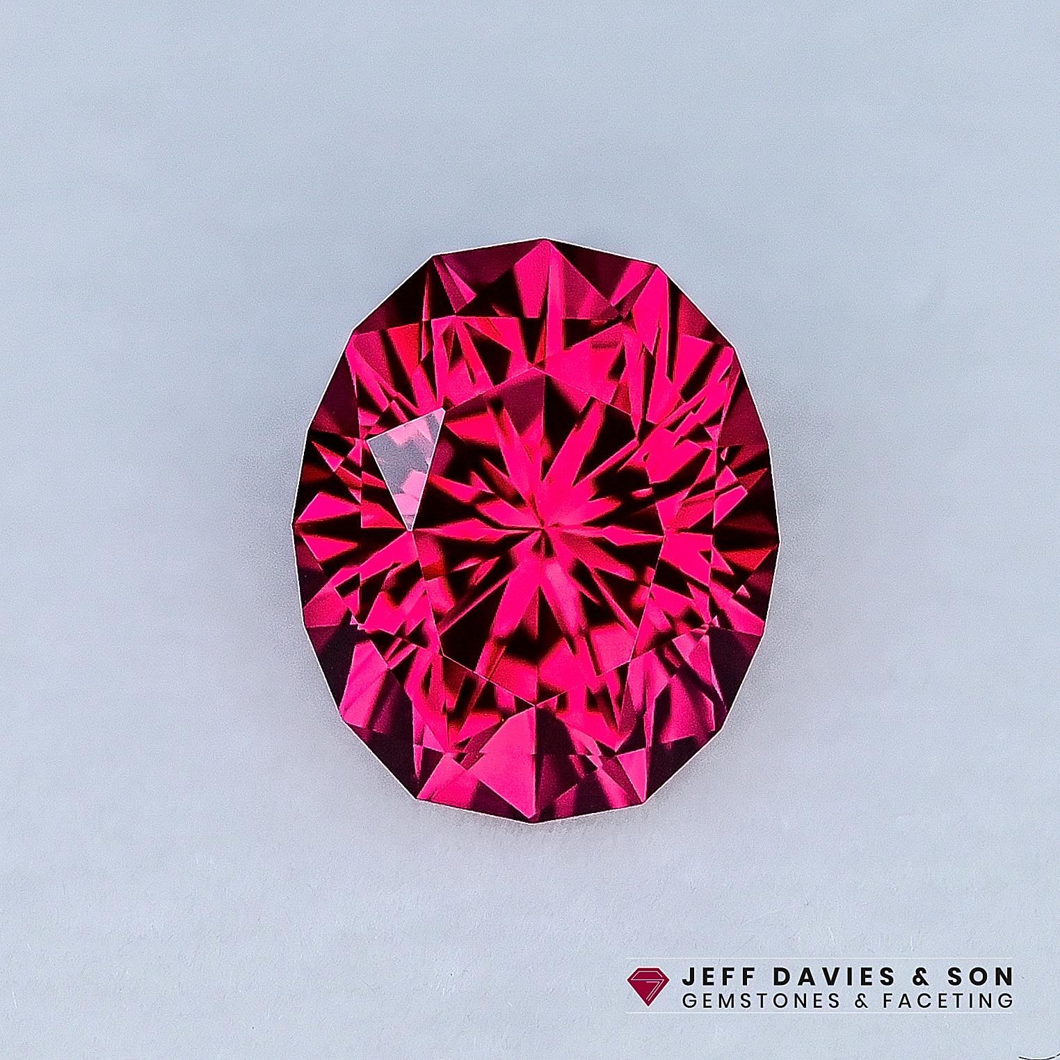 2.96ct LAB Hot Red Ruby - Pulled Czochralski - Precision Cut With ...
