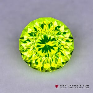12.98ct LAB Lumo Garnet LuAG - Lutetium Aluminum Garnet - Pulled Czochralski - Precision Cut
