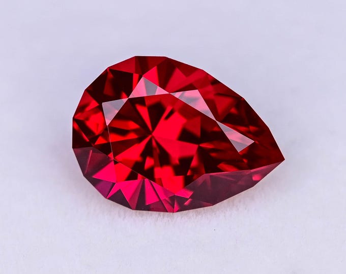 8.44ct LAB Bright Red Ruby - Precision Cut With Superior Polishing! - Etsy
