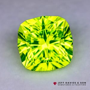 18.09ct LAB Lumo Garnet LuAG - Lutetium Aluminum Garnet - Pulled Czochralski - Precision Cut