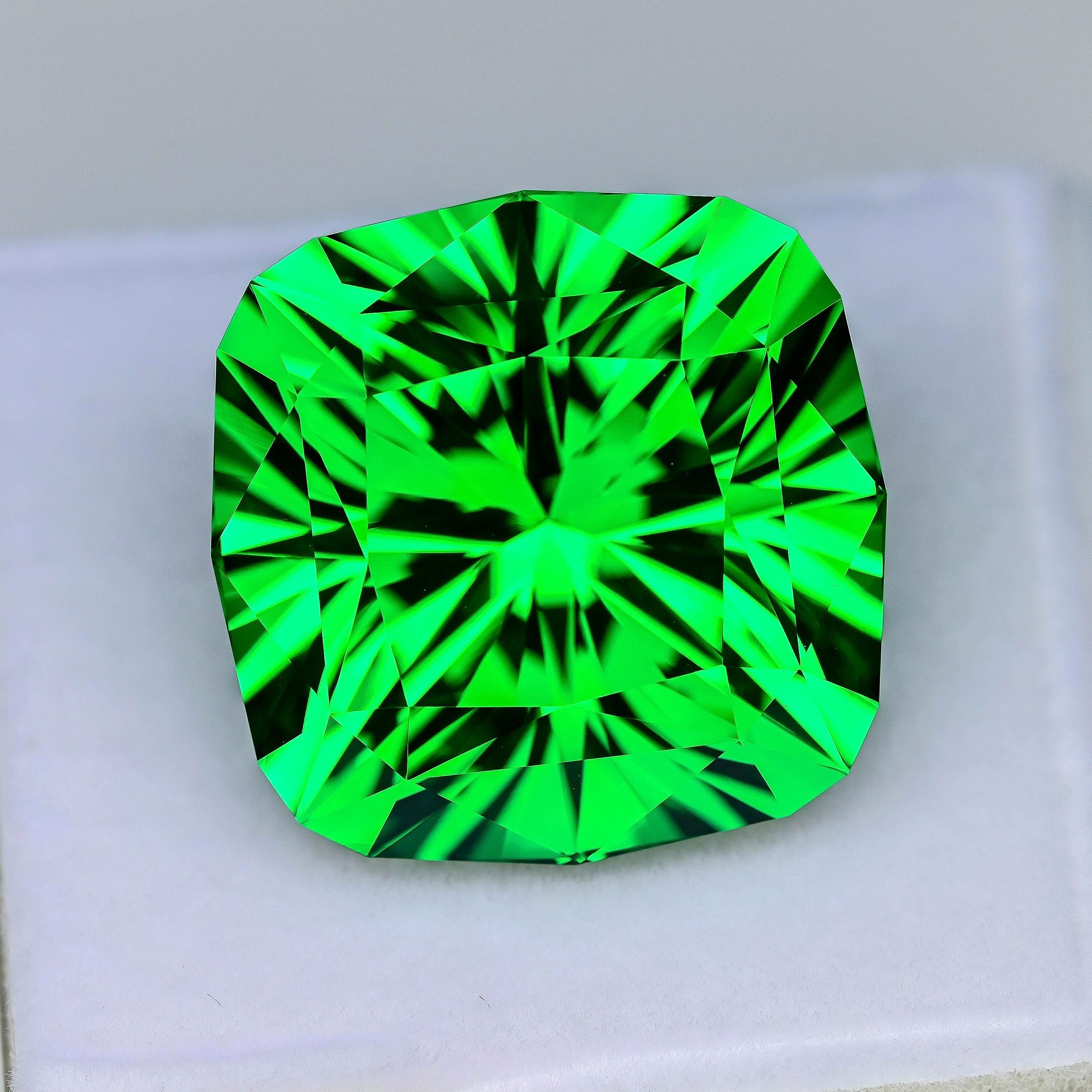61.53ct LAB Vanadium YAG - Yttrium Aluminum Garnet - Pulled