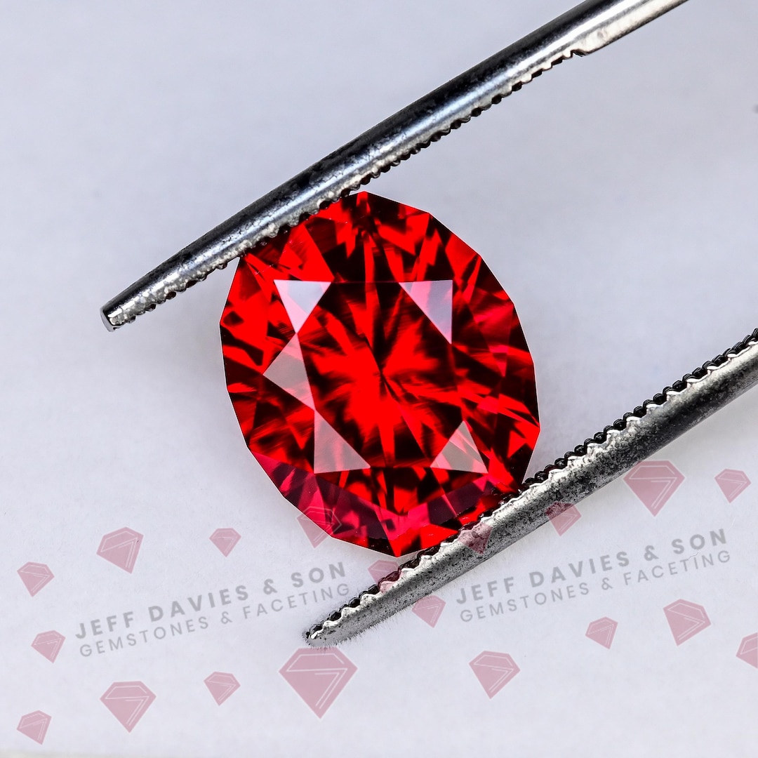 7.80ct LAB Bright Red Ruby - Precision Cut With Superior Polishing! - Etsy