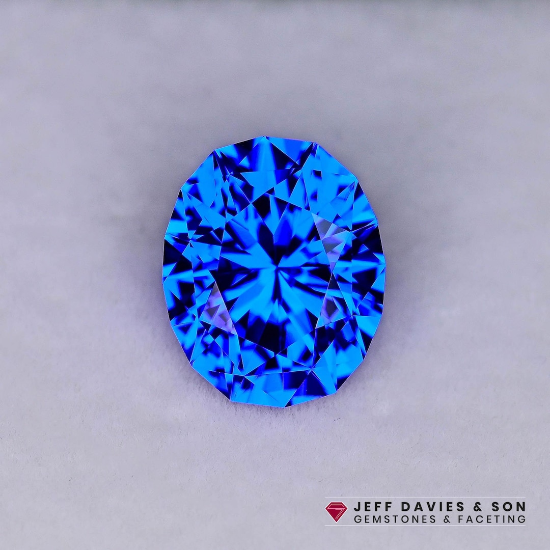 5.42ct LAB Vivid Cobalt Spinel - Precision Cut - Etsy