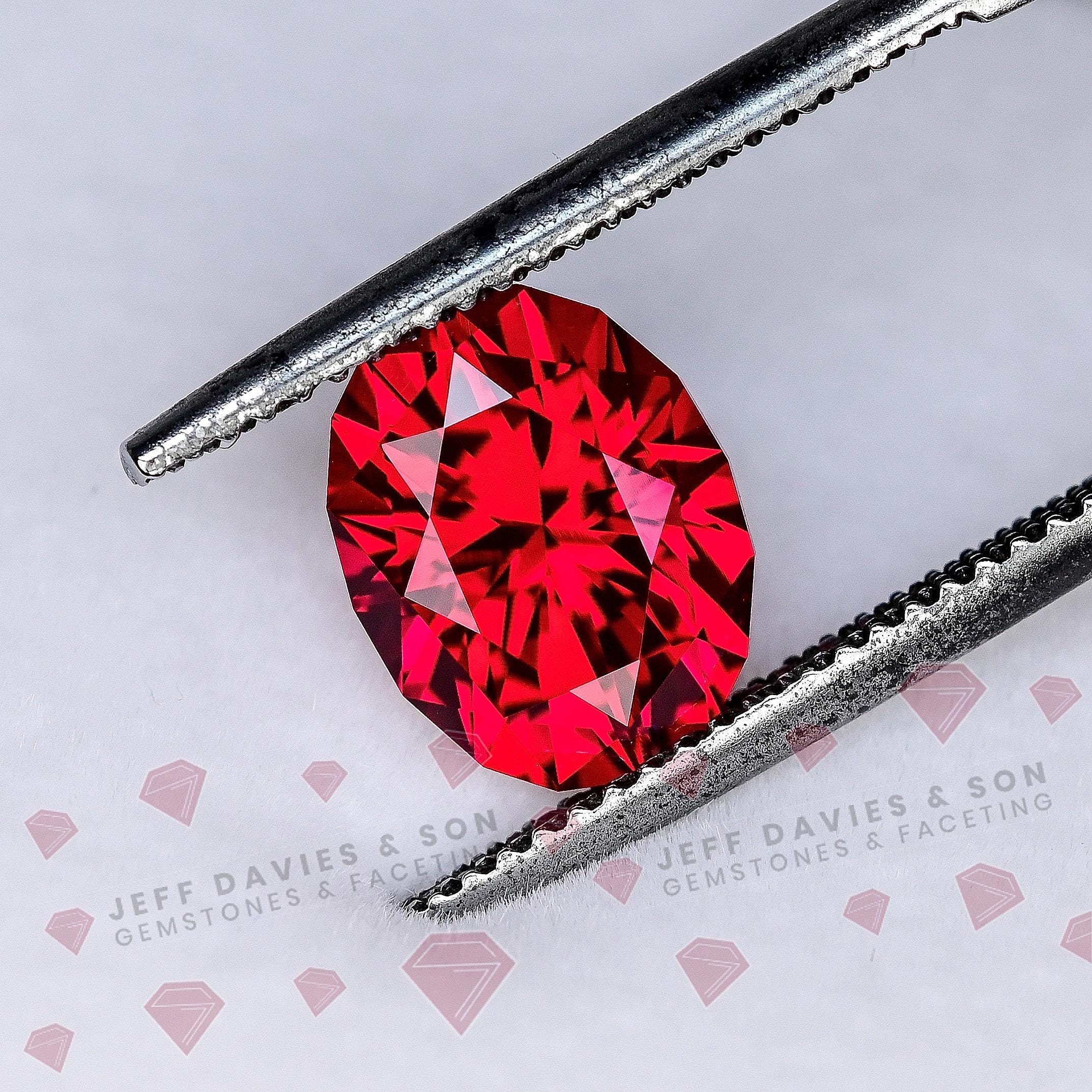 Ruby Precision Rod 4.07ct LAB Bright Red Ruby - Precision Cut With Superior Polishing! - Etsy