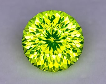 11.63ct LAB Lumo Garnet LuAG - Lutetium Aluminum Garnet - Pulled Czochralski - Precision Cut