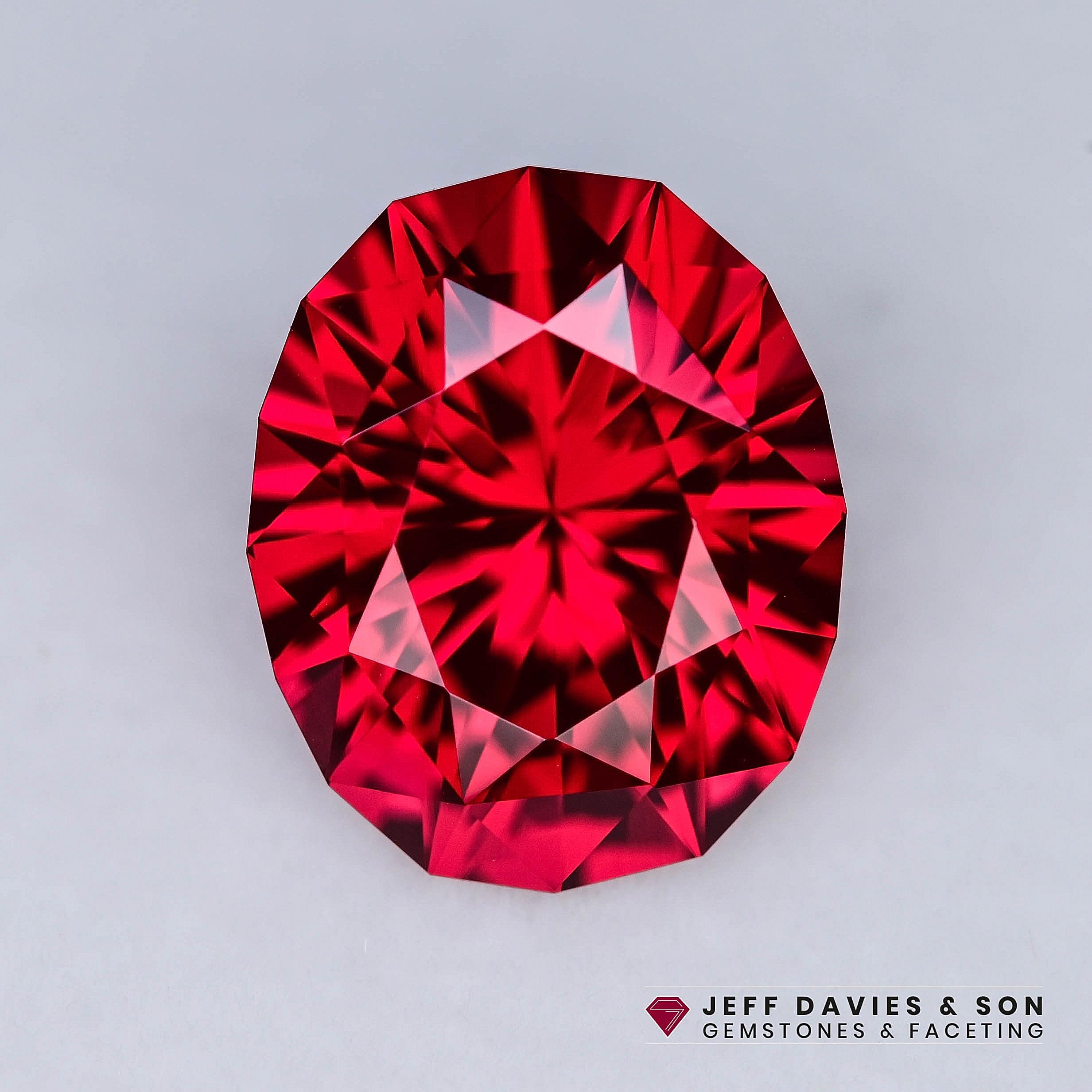 7.09ct LAB Bright Red Ruby - Precision Cut With Superior Polishing