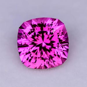 6.62ct LAB Hot Pink Sapphire - Pulled Czochralski - Precision Cut