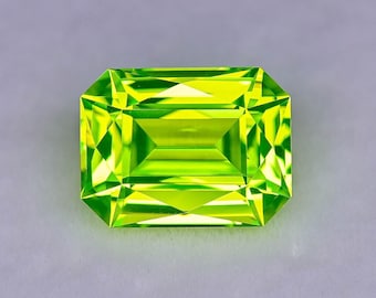 5.22ct LAB Lumo Garnet LuAG - Lutetium Aluminum Garnet - Pulled Czochralski - Precision Cut