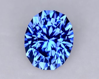 Precision Cut - 5.15ct LAB Cornflower Blue Sapphire - Pulled Czochralski