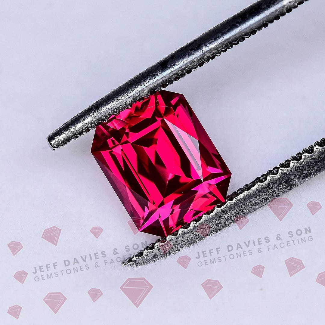 2.55ct LAB Hot Red Ruby - Pulled Czochralski - Precision Cut With ...