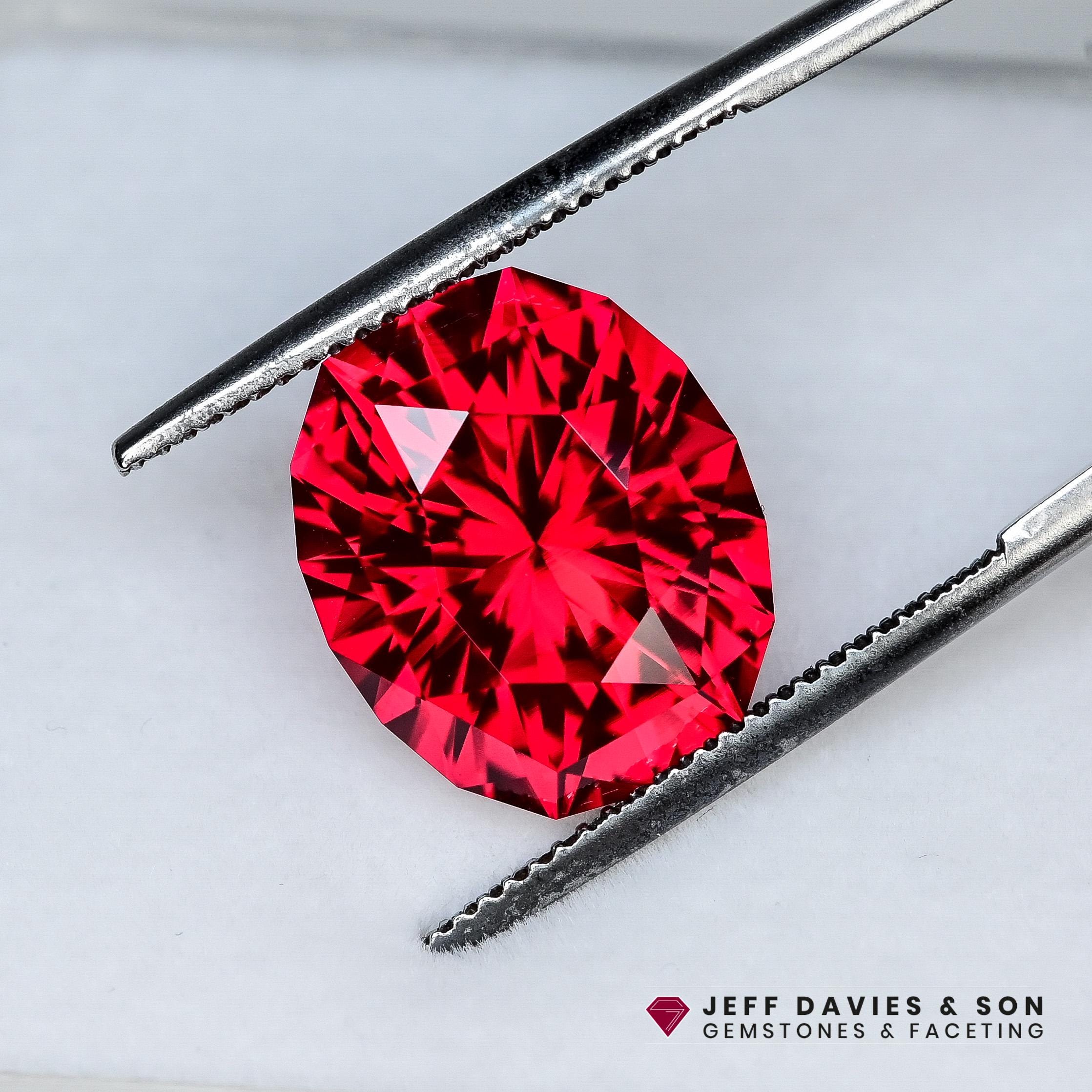12.56ct LAB Bright Red Ruby - Precision Cut With Superior Polishing! - Etsy