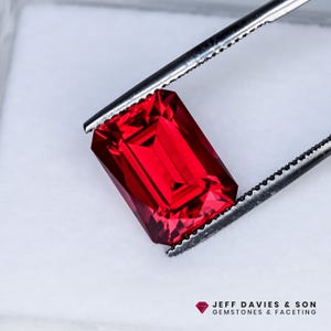 9.24ct LAB Bright Red Ruby - Precision Cut with Superior Polishing!