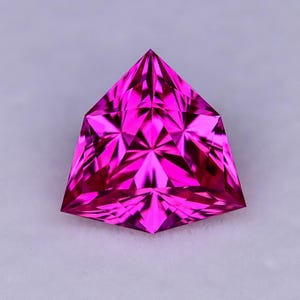 6.10ct LAB Hot Pink Sapphire - Pulled Czochralski - Precision Cut