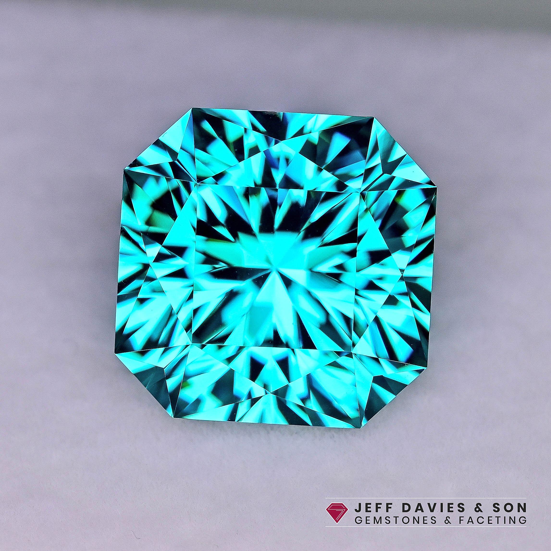 21.41ct LAB Blue Green (paraiba Colour) Garnet YAG – Yttrium