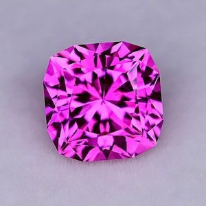 4.35ct LAB Hot Pink Sapphire - Pulled Czochralski - Precision Cut