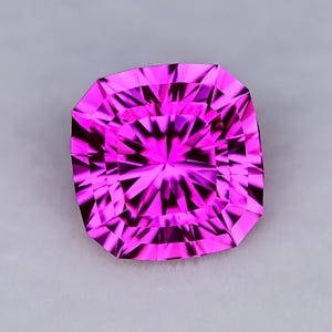 4.84ct LAB Hot Pink Sapphire - Pulled Czochralski - Precision Cut