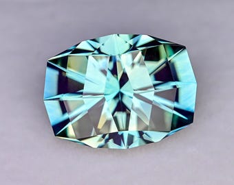 16.61ct LAB Bi-Colour /Teal Sapphire - Precision Cut