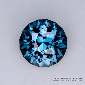 Natural 3.22ct Precision Cut London Blue Topaz